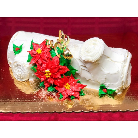 Yule Log (White/Raspberry)